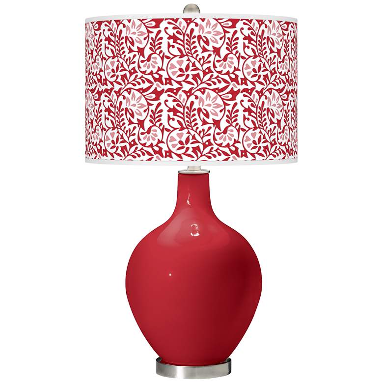 Image 1 Ribbon Red Gardenia Ovo Table Lamp
