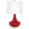 Ribbon Red Gillan Glass Table Lamp