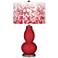 Ribbon Red Mosaic Giclee Double Gourd Table Lamp