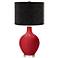 Ribbon Red Ovo Table Lamp w/ Black Scatter Gold Shade