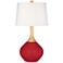 Ribbon Red Wexler Table Lamp with Dimmer