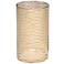 Ribbons 14K Gold 10" High Medium Metallic Glass Vase