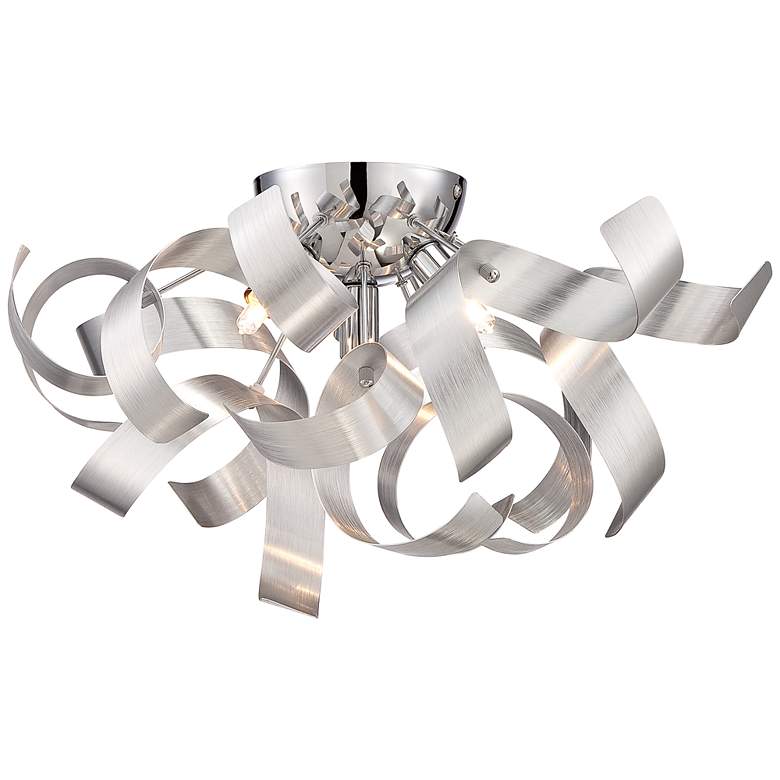 Image 1 Ribbons 16.5-in W Millenia Flush Mount