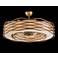 Ribbons of Gold 42 1/2" Wide LED Pendant Light with Fan