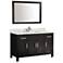 Ricca 48" Espresso Single-Sink Bathroom Vanity and Mirror