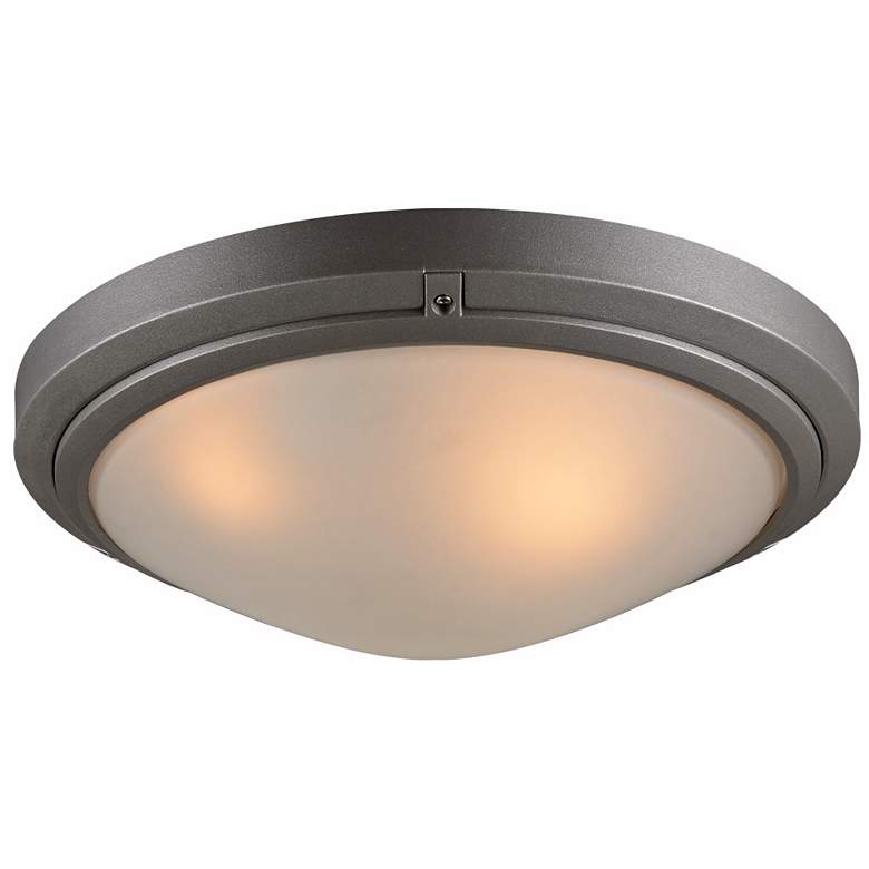 Image 1 Ricci II Collection 16 inch Wide Bronze Outdoor Ceiling Light
