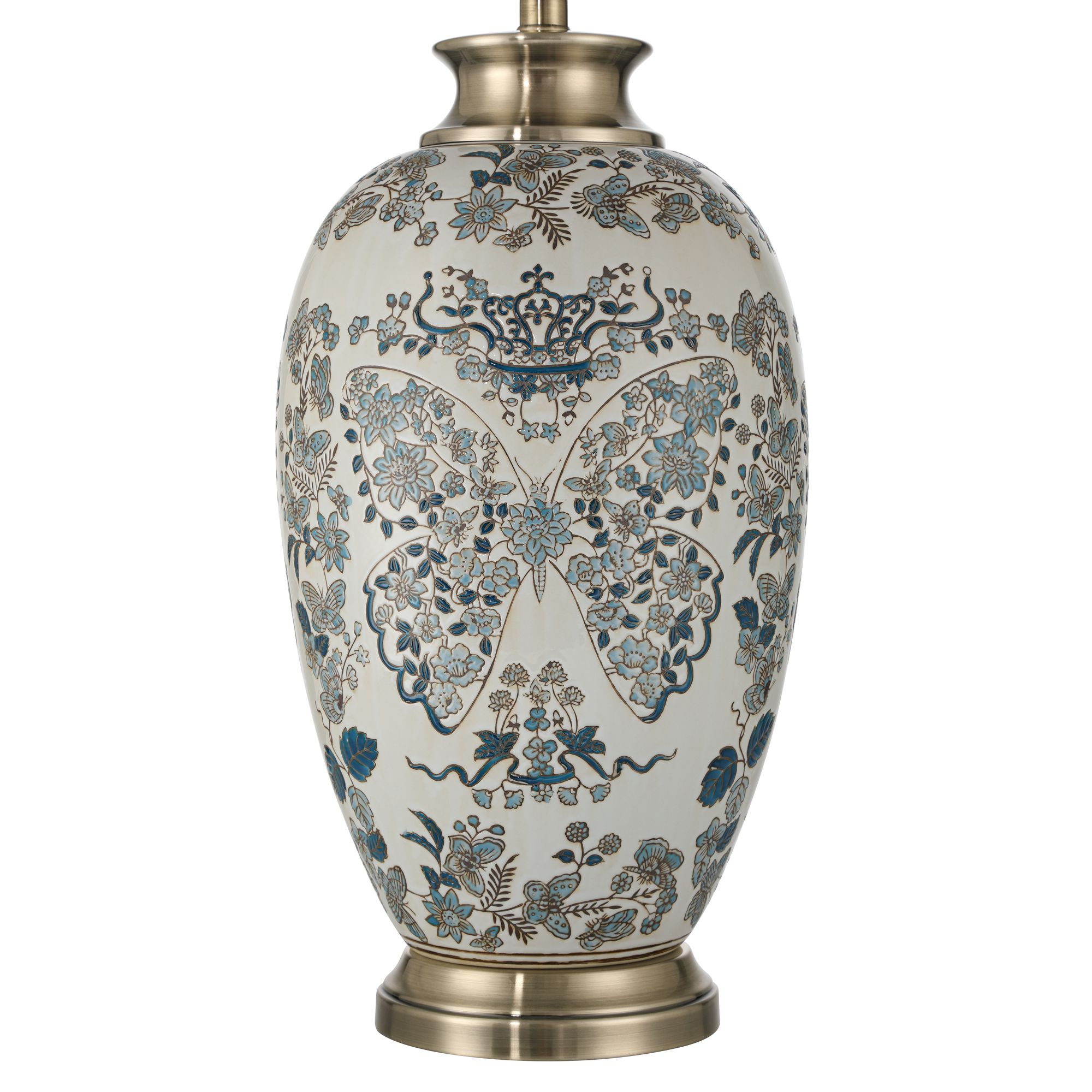 Image 7 Ricciardi 30 1/2" High Blue and White Porcelain Vase Table Lamp more views