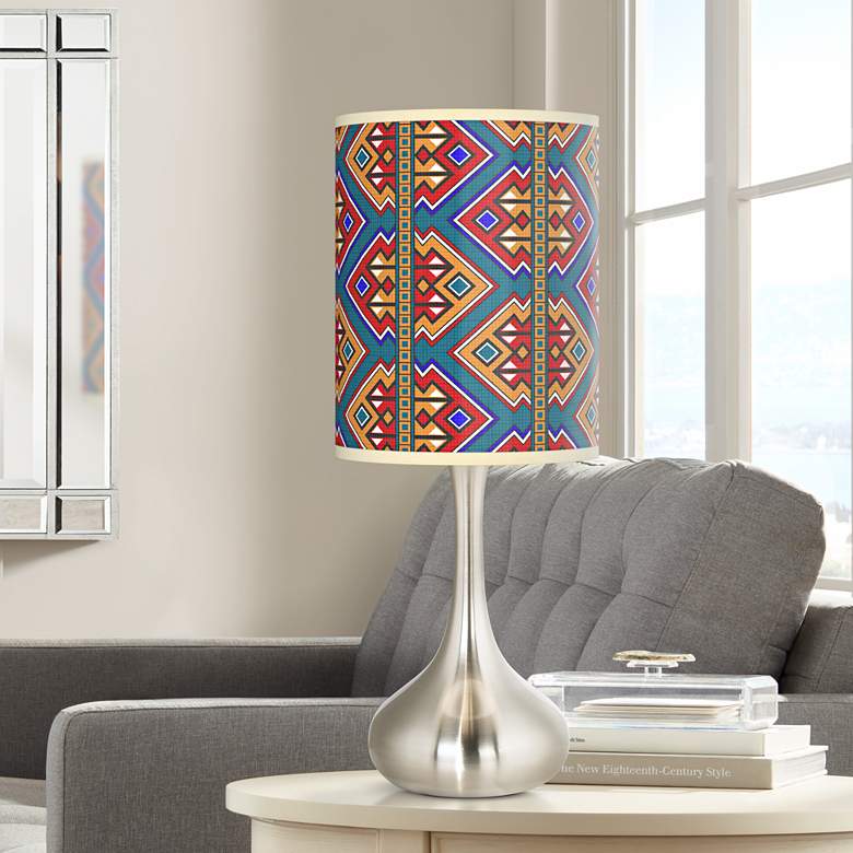 Image 1 Rich Bohemian Giclee Droplet Table Lamp