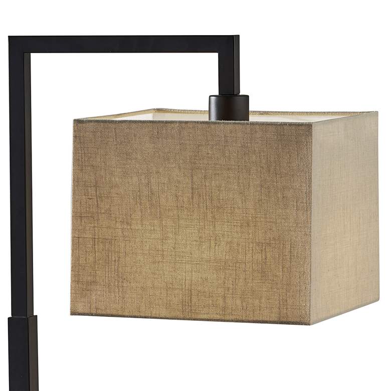 Image 2 Richard Black Metal Desk Lamp with AC Outlet more views