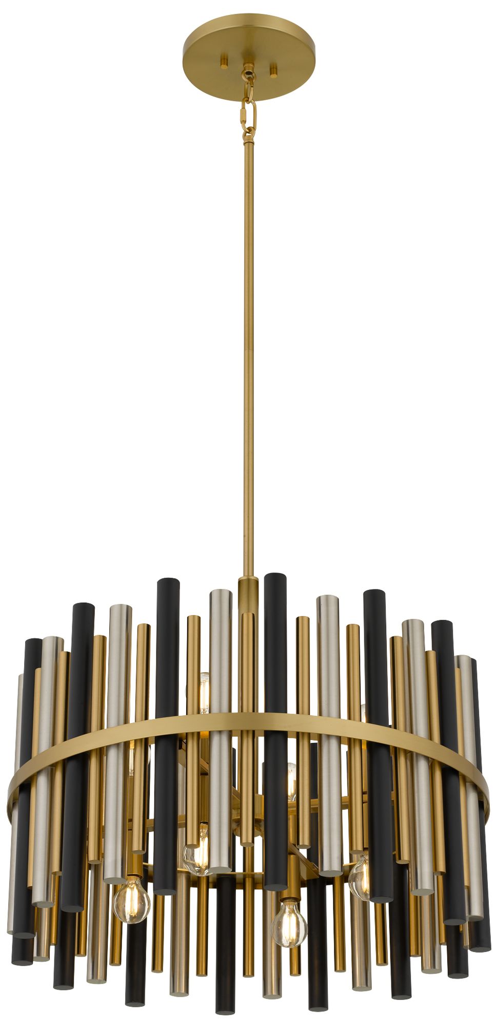 Image 5 Richards 8-Light Brushed Gold Pendant Light more views