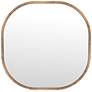 Richards Brown Mango Wood 43" Oversized Square Wall Mirror in scene