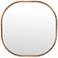 Richards Brown Mango Wood 43" Oversized Square Wall Mirror