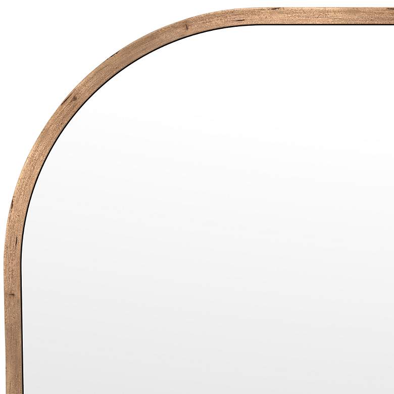 Image 4 Richards Brown Mango Wood 43" Oversized Square Wall Mirror more views