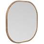 Richards Brown Mango Wood 43" Oversized Square Wall Mirror in scene
