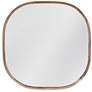Richards Brown Mango Wood 43" Oversized Square Wall Mirror in scene