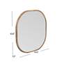 Richards Brown Mango Wood 43" Oversized Square Wall Mirror in scene