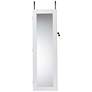 Richelle 14 1/4"W White Hanging Jewelry Armoire with Mirror