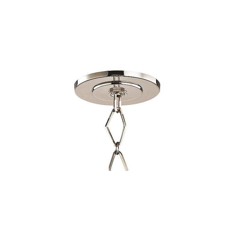 Richie 13&quot; Wide Polished Nickel and Black 4-Light Pendant more views