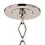 3_Richie 18" Wide Polished Nickel and Black 8-Light Pendant more views