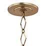 Richie 18"W Aged Brass and Textured Black 8-Light Pendant