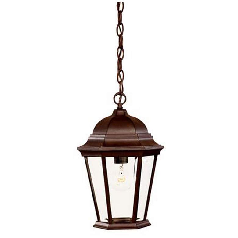 Image 1 Richmond 1-Light Burled Walnut Hanging Light