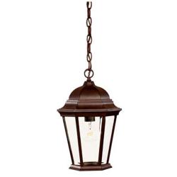 Richmond 1-Light Burled Walnut Hanging Light