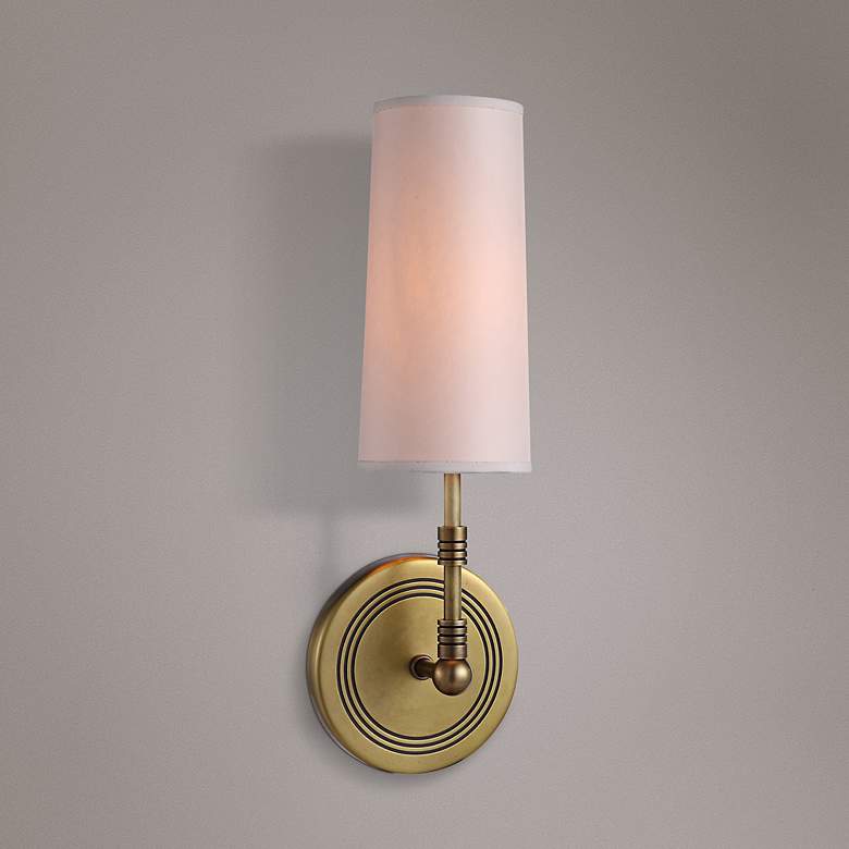 Image 1 Richmond 13 3/4 inch High Burnished Brass 1-Light Wall Sconce