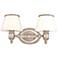 Richmond 14 1/2" Wide 2-Light Bath Light with Glass Shades