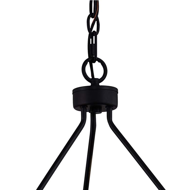 Image 4 Richmond 25 1/2 inch Wide Matte Black 6-Light Chandelier more views