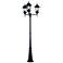 Richmond 3-Head Matte Black Post Light