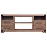 Richmond 60" Wide Brown Wood 2-Drawer TV Stand in scene