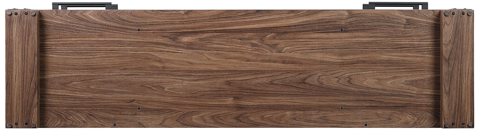 Richmond 60" Wide Brown Wood 2-Drawer TV Stand in scene