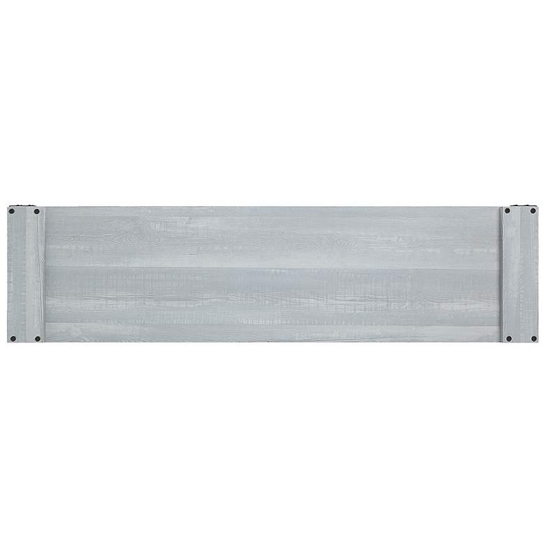 Image 7 Richmond 60" Wide Gray Wood 2-Drawer TV Stand more views