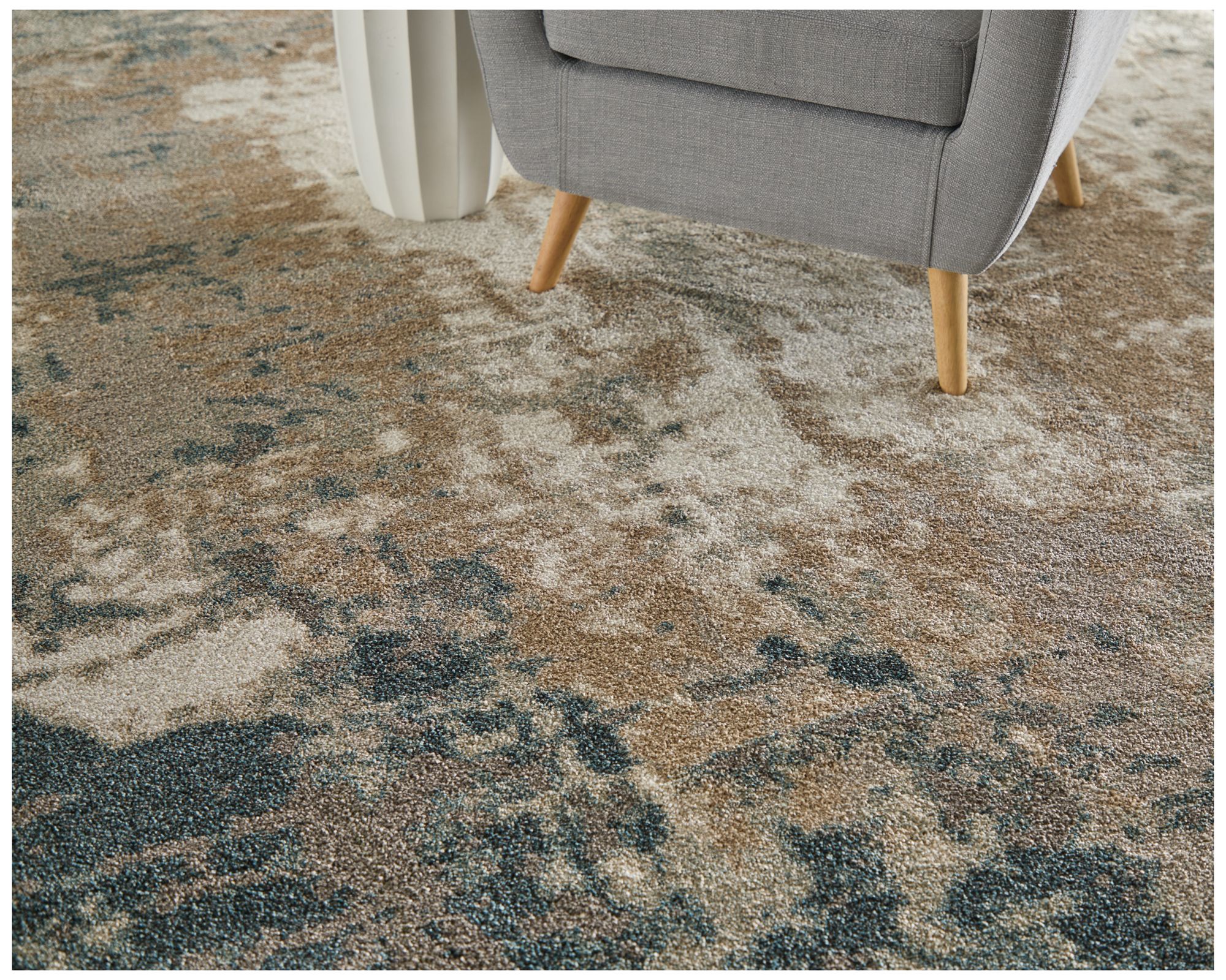 Image 2 Richmond Abstract Indoor Gray Area Rug 39R6F 7'-10" x 10' more views