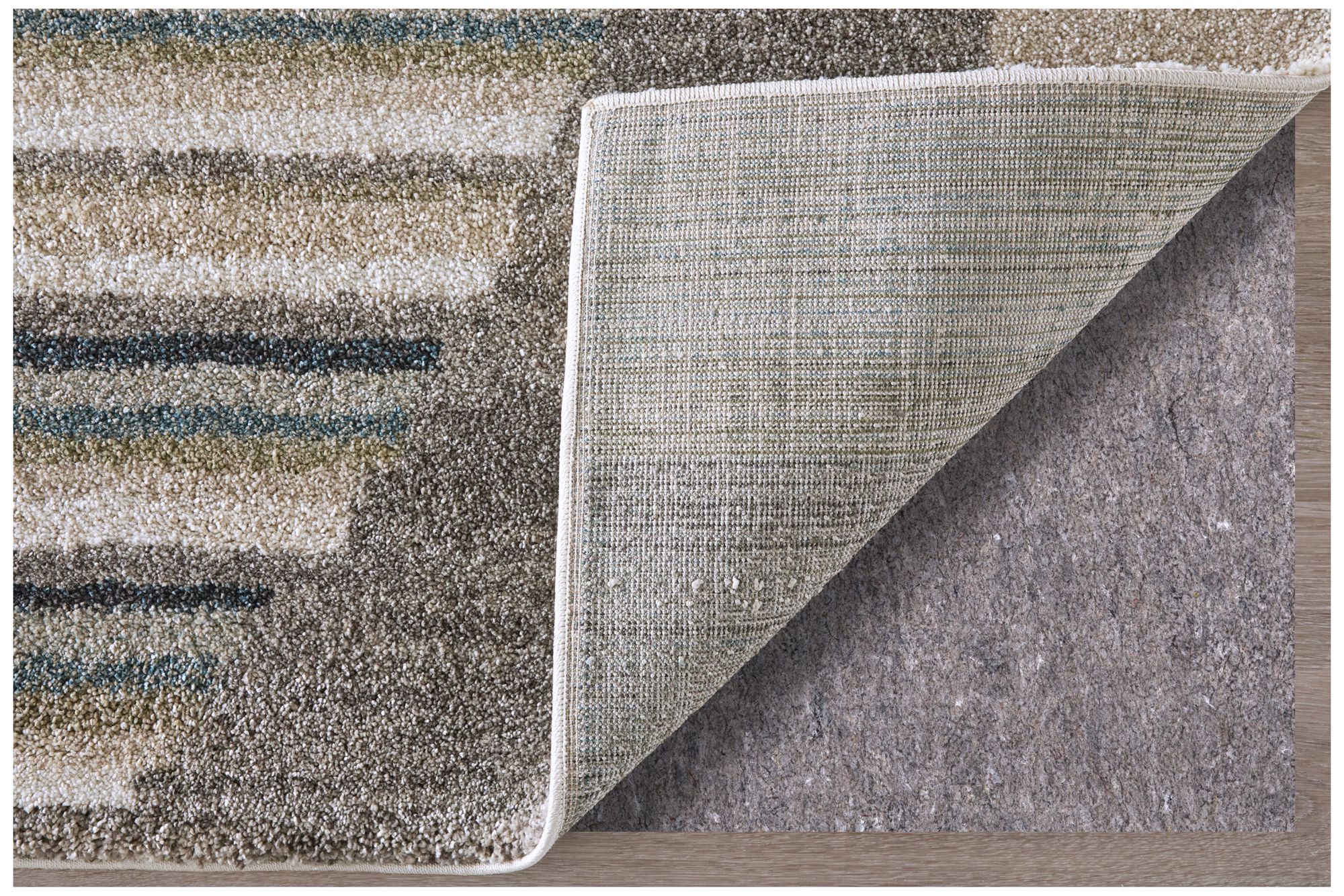 Image 6 Richmond Abstract Indoor Ivory Area Rug 39R4F 7'-10" x 10' more views