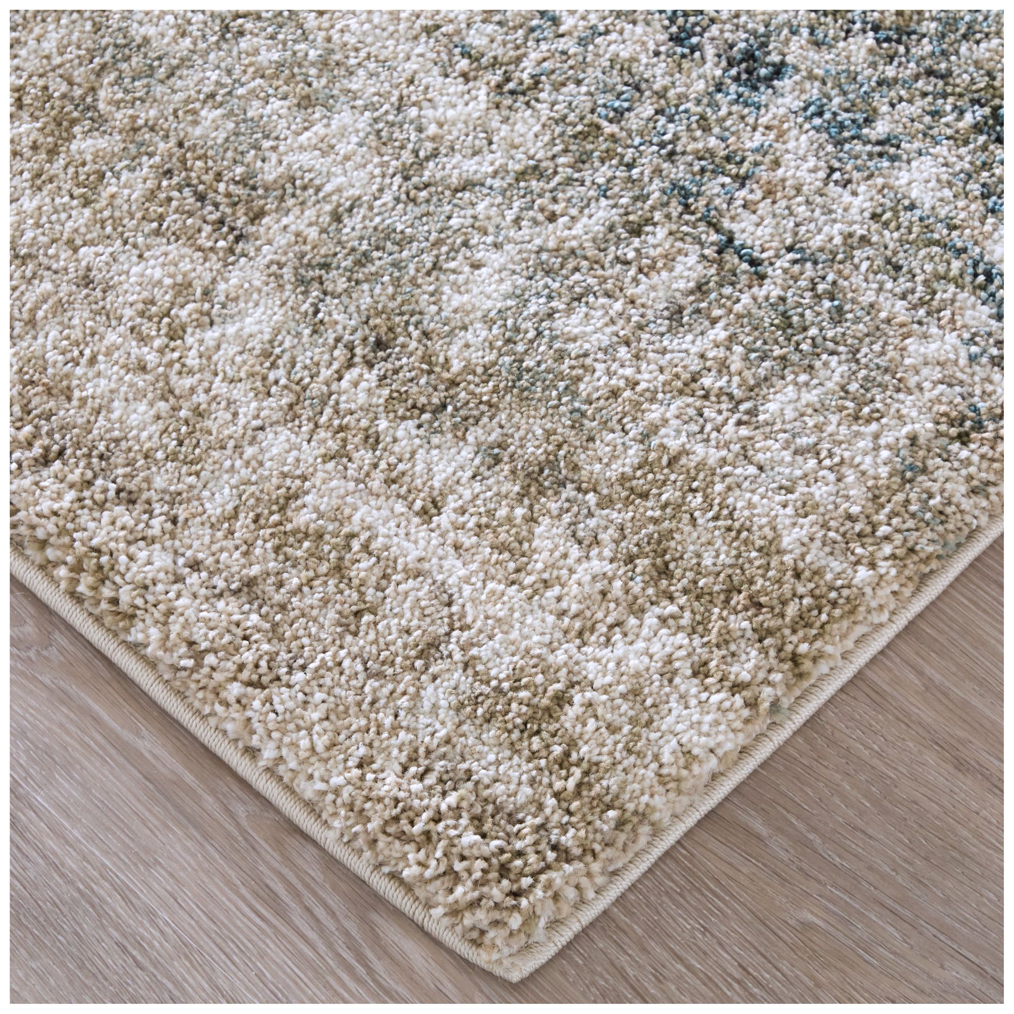 Image 4 Richmond Abstract Indoor Ivory Area Rug 39R5F 5' x 7'-6" more views
