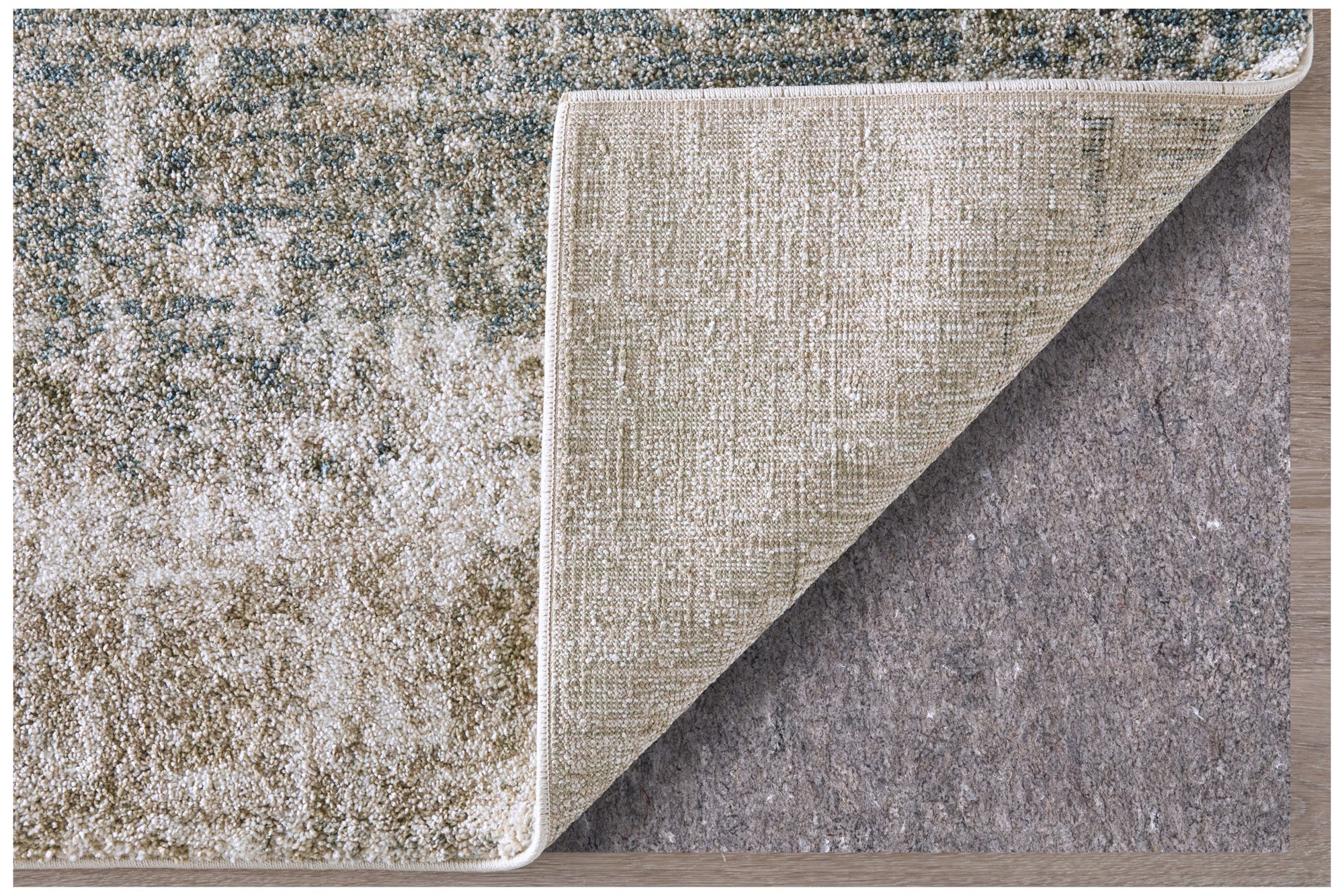 Image 6 Richmond Abstract Indoor Ivory Area Rug 39R5F 6'-7" x 9'-6" more views