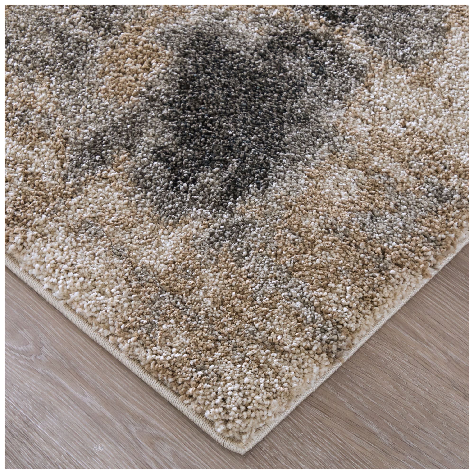 Image 4 Richmond Abstract Indoor Tan Area Rug 39R7F 6'-7" x 9'-6" more views