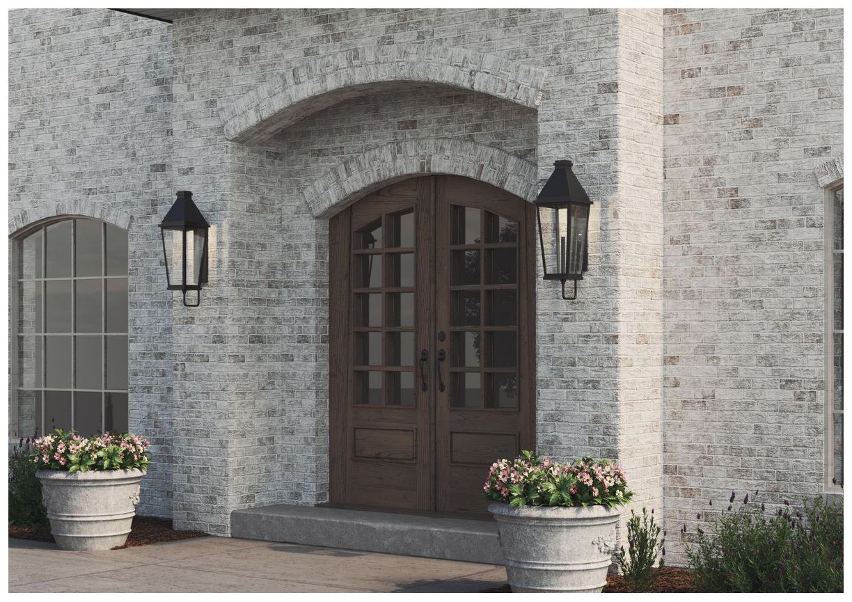 Image 2 Richmond Hill Collection One-Light Clear Glass Outdoor Large Wall Lantern more views
