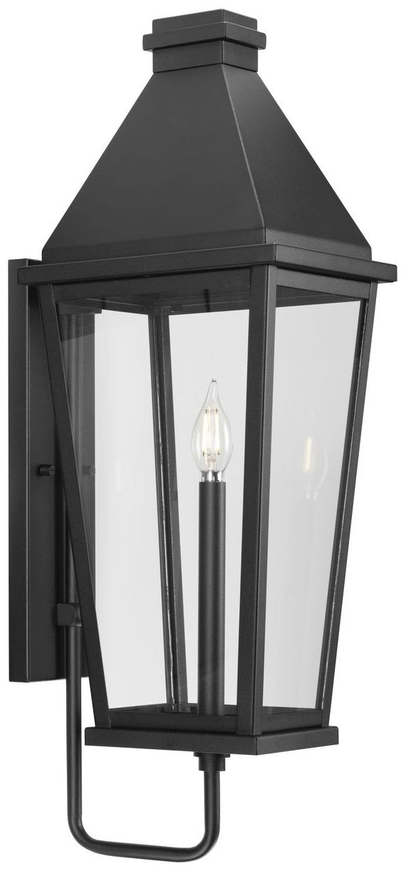 Image 5 Richmond Hill Collection One-Light Clear Glass Outdoor Large Wall Lantern more views