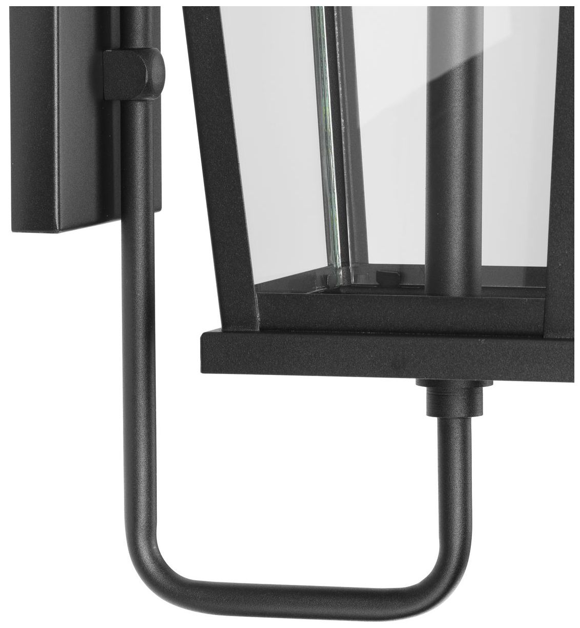 Richmond Hill Collection One-Light Clear Glass Outdoor Large Wall Lantern