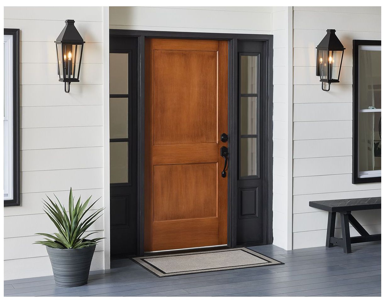 Image 3 Richmond Hill Collection One-Light Clear Glass Outdoor Medium Wall Lantern more views