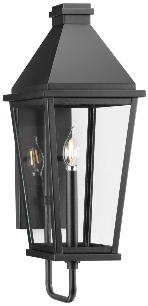 Image 5 Richmond Hill Collection One-Light Clear Glass Outdoor Medium Wall Lantern more views