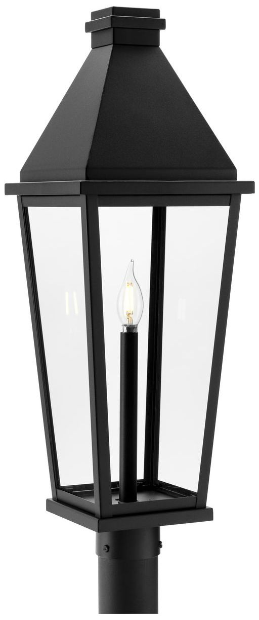 Image 4 Richmond Hill Collection One-Light Clear Glass Outdoor Post Light more views