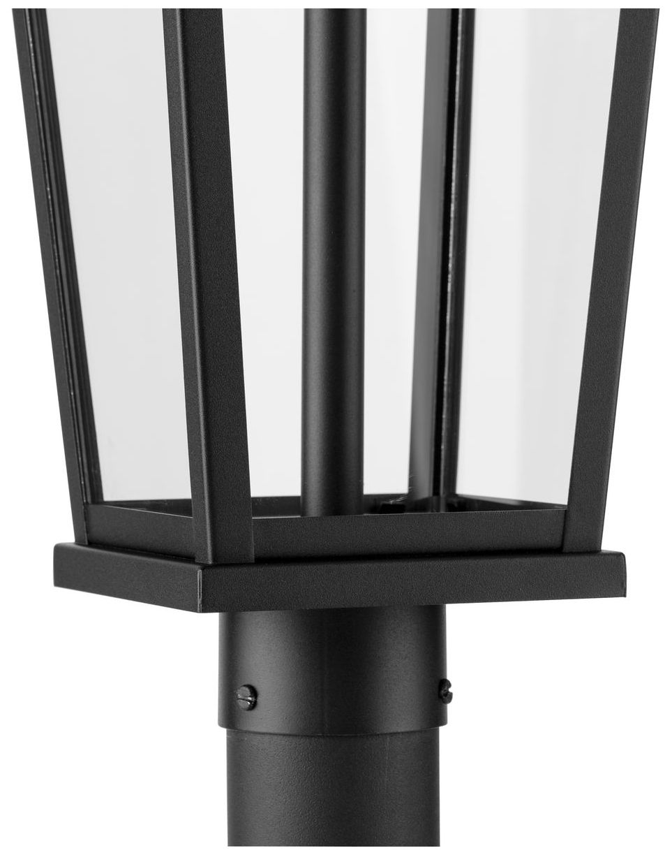 Richmond Hill Collection One-Light Clear Glass Outdoor Post Light