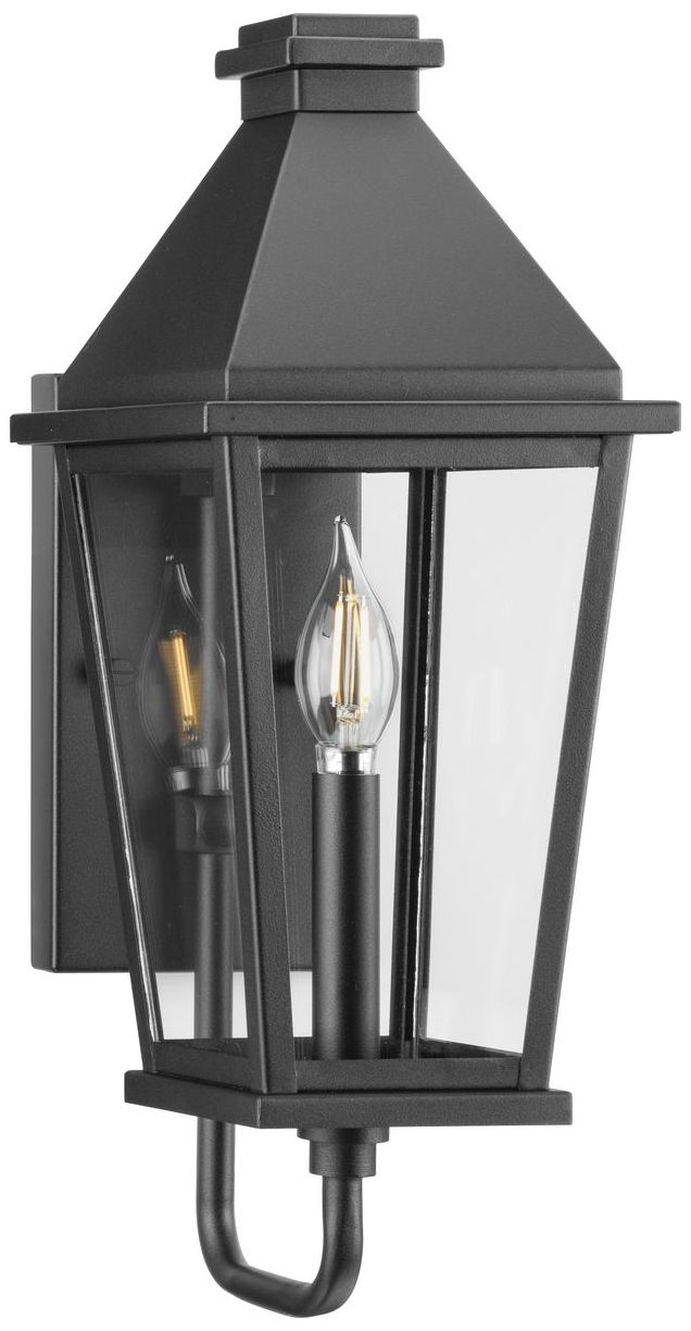 Image 5 Richmond Hill Collection One-Light Clear Glass Outdoor Small Wall Lantern more views