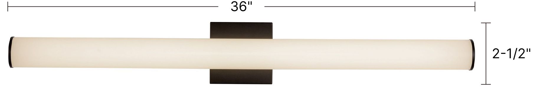 Rico 36-in Brushed Nickel dimmable LED Wall/Vanity Light