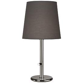 Image1 of Rico Espinet Buster Chica Accent Lamp 29" Nickel w/ Taupe Shade