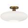 Rico Espinet Ovo 15" Wide Aged Brass Flush Mount