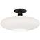 Rico Espinet Ovo 15" Wide Deep Patina Bronze Flush Mount